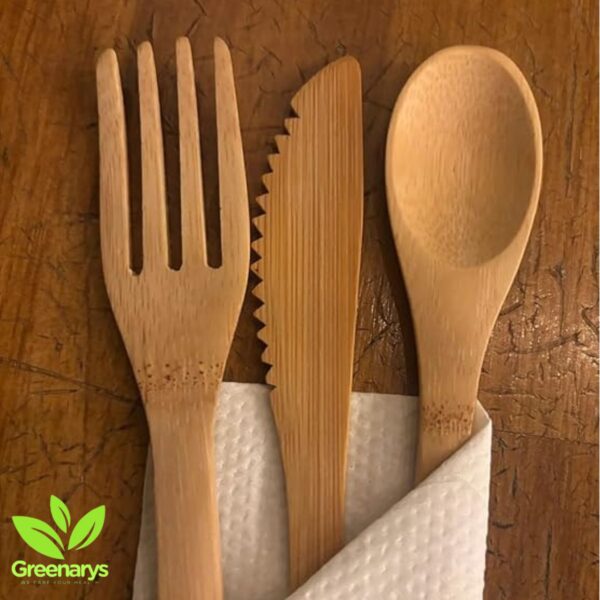 Greenarys Bamboo Reusable Cutlery Set – Dine Sustainably, Anywhere.