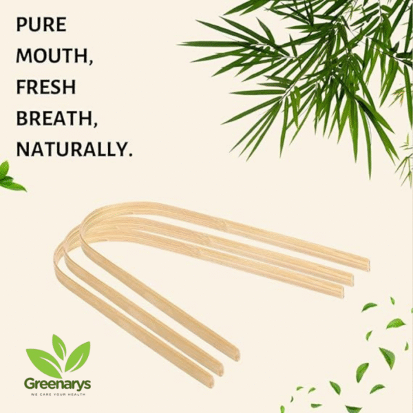 Greenarys Bamboo Tongue Cleaner – Natural Oral Detox for a Fresher Breath - Image 2