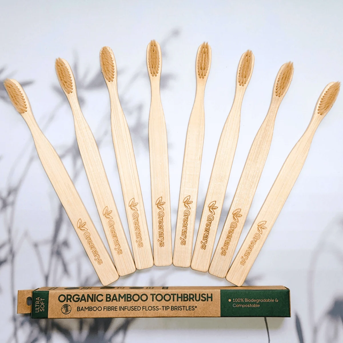 Greenarys Flat Handle Bamboo Toothbrush for Adults - Image 9