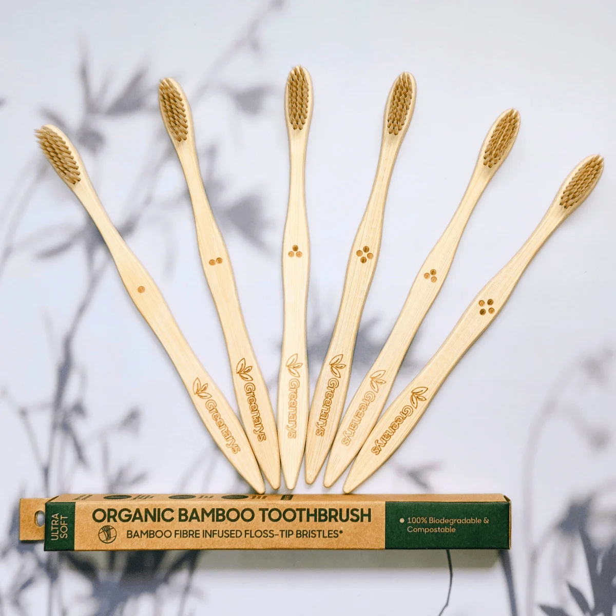 Greenarys Bamboo Toothbrush for Adults, Colour Bristles - Image 8