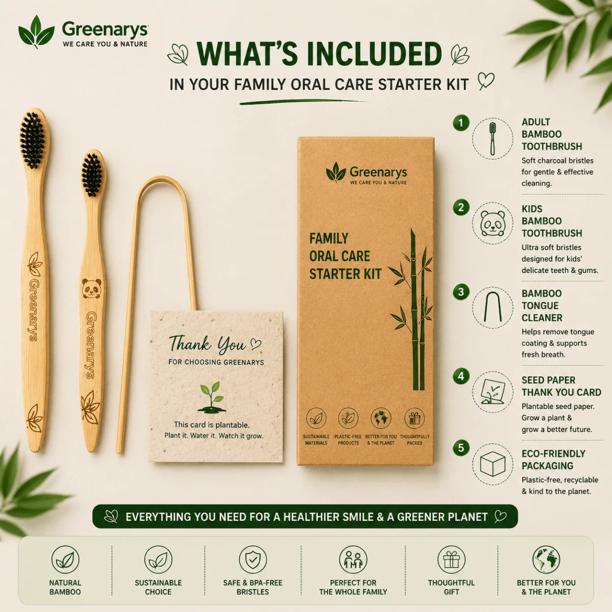 Greenarys Family Oral Care Starter Kit - Image 11